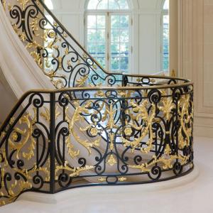 China Ringhiera Delle Scale Interior Stair Railings Anti Rust Wrought Iron Stair Balusters wholesale