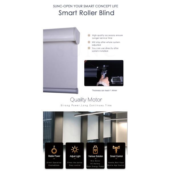 App Control Custom Electric Blinds For Window Blackout Semi 1% - 10% Openness