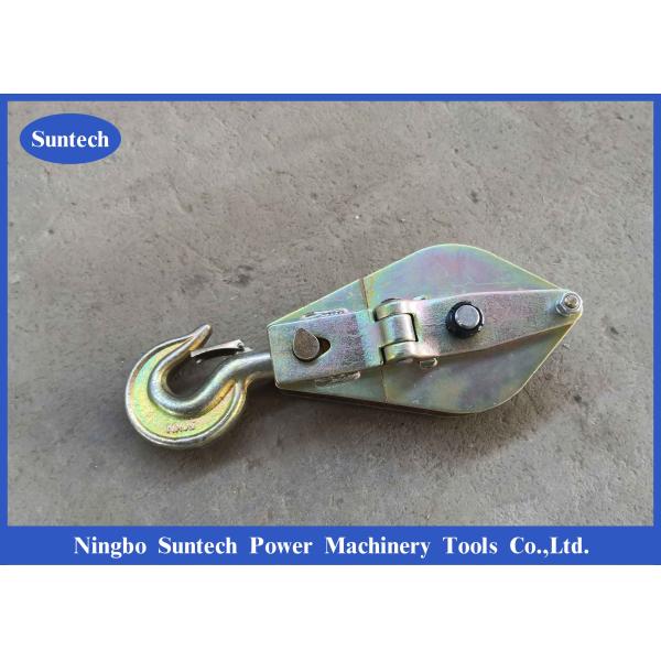 Round Eye Type 3t Cable Pulley Blocks Steel Transmission Line Stringing Tools