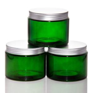 China Empty Green Glass Candle Jars Vessels 7oz 8oz 10oz 16oz wholesale