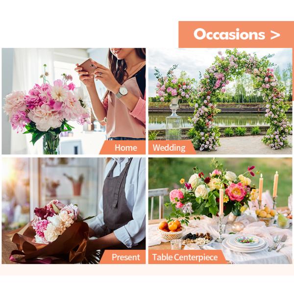 Bendable Artificial Rose Vine Diy Flower Row 5cm*100cm 6cm*120cm