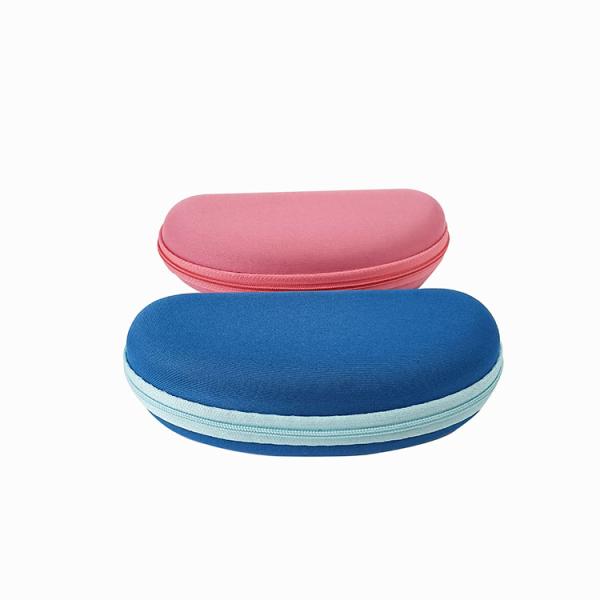 Portable Knitted Fabric Zip Around Glasses Case 162mm Length UV Proof