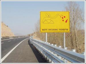 China Custom Road Safety Hazard Traffic Warning Signs with Steel Material on sale