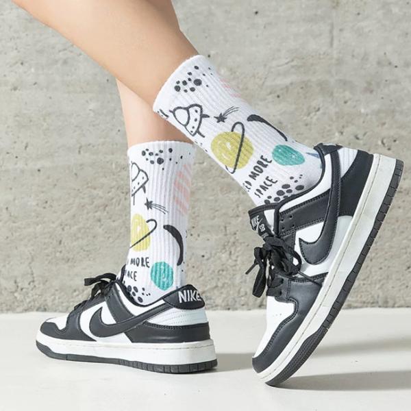 Digital Sublimation Printed Socks Sweat Absorbent Half Terry Blank Sublimation Socks