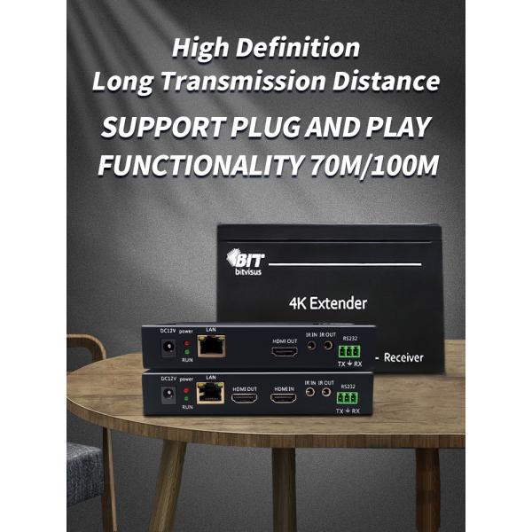 Industrial 4k HDMI Extender 100M KVM Network HDMI Extender Transmitter