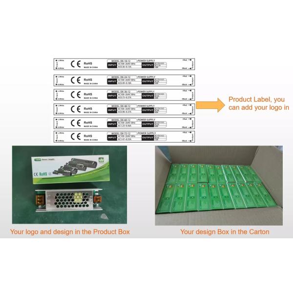 60W 12V Slim Power Supply 5A AC DC LED Power Supply