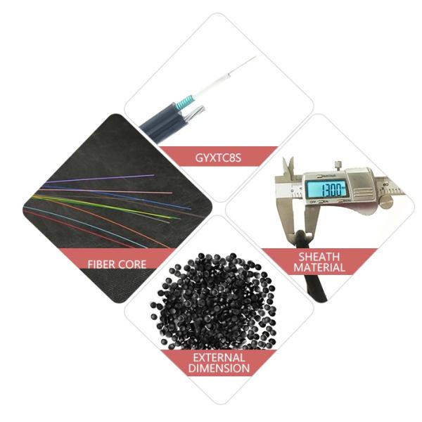Length 1KM Single Mode 16 Core Figure 8 Fiber Optic Cable