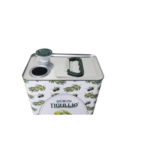 DADI 4L Olive Oil Packaging Container in Food Grade Metal Tin Container for Industrial Food Oil Can