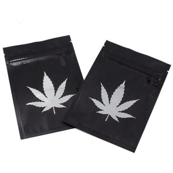 Resealable Black Mylar k Packaging Bag With Window CMYK / Pantone Printing