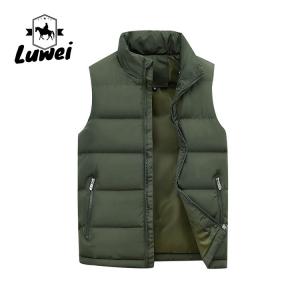 China Padding Bubble Puffer Vest Outdoor Utility Zip Up Cotton Sleeveless Quilted on sale