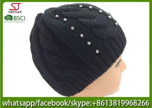 China Chinese manufactuer beanie patch knitting hat  cap  patterns 69g 20*20cm 100%Acrylic keep warm on sale