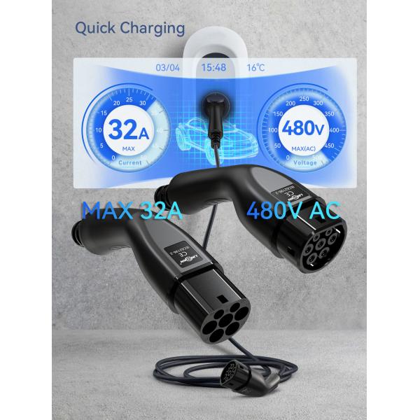 GBT Wall Box Fast Electric Car Charger 3.5KW Charging Station MAX 250V with LCD Indicator Light