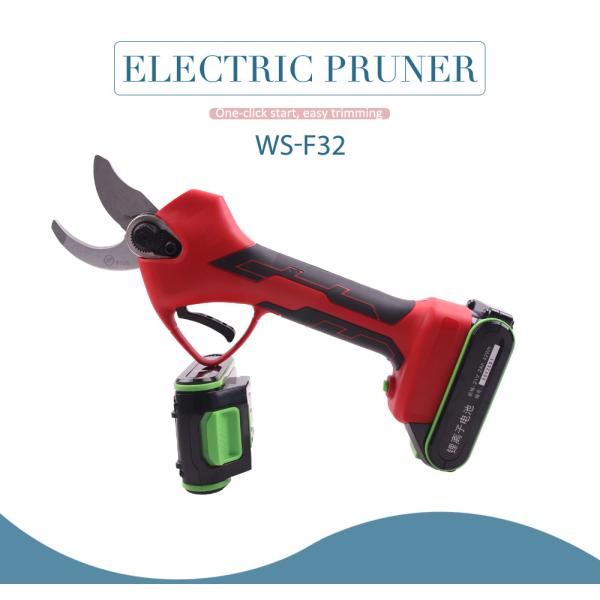 Swansoft 21V Wireless 3.2CM Electric Pruning Scissors Rechargeable Scissors Pruning Scissors Branch Cutt