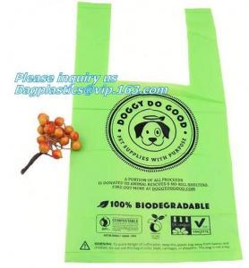 China Cornstarch 100% Compostable Biodegradable Dog Poop Bags, Compostable Pet Poop Dog Print Bags, Pick Up Waste Pet Dog Poop wholesale