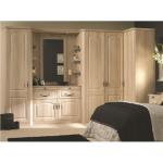 Double MDF Bedroom Wardrobe Doors For Wooden Clothes Cabinet , PVC Film Surface