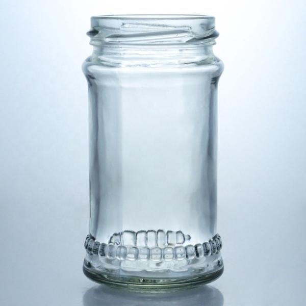 Quality Unique Design 100ml 300ml 500ml Country Honey Glass Jar with Lid Clear Glass Products for sale