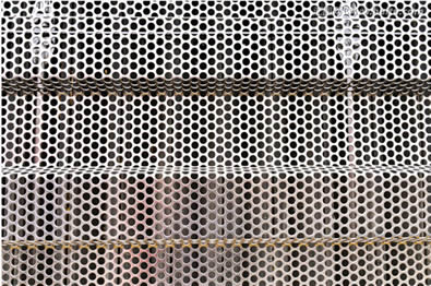 Truck Grill Round Hole Aluminum Perforated Sheet Anodized Easy To Process / Shape