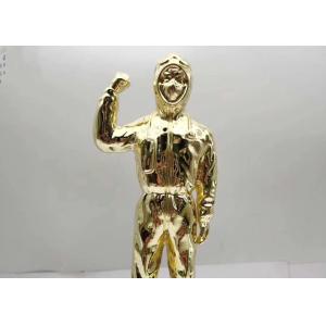 Buy cheap Disease Resistance Hero zinc alloy 250mm Height Custom Trophy Awards from wholesalers