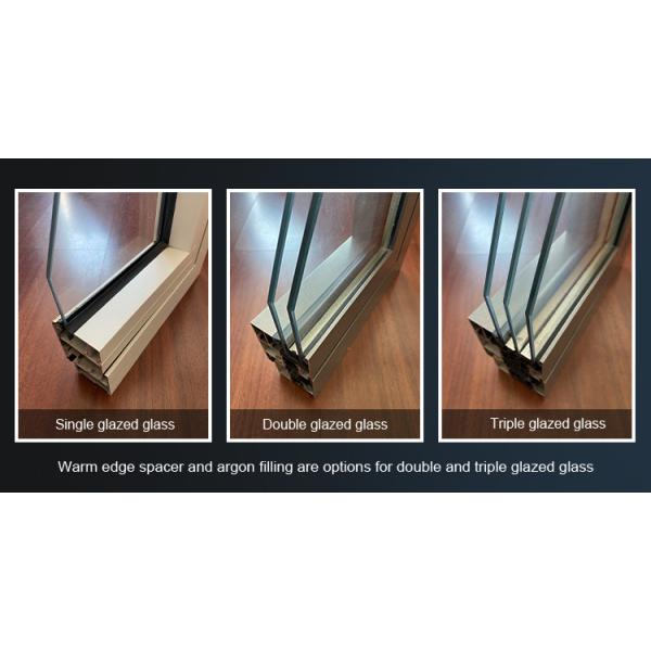 Customized Interior Aluminum Sliding Door Waterproof Double Tempered Glass Door