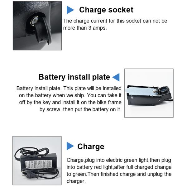48V 8ah 9ah 10ah 12ah Folding Bicycle Pack with Charger for 250W Scooter Lithium Ion Battery E-Bike Battery