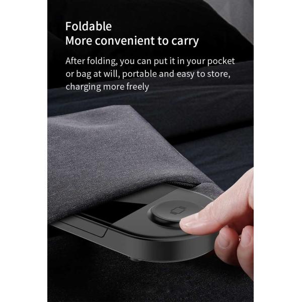 OCP OVP OTP Foldable Wireless Charging Stand For IWatch AirPods