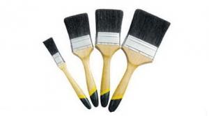 China Wood Handle Black Bristle Paint Brush Industrial Black China Bristle Brush on sale