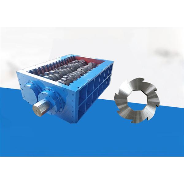 300 500 kg/h Production Capacity Waste Plastic Recycling Dual Shaft Double Motor Shredder