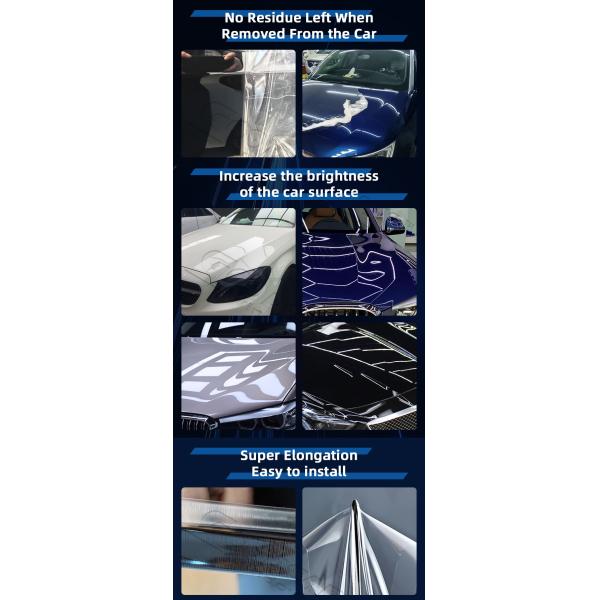 Anti Yellowing 7.5mil Self Healing PPF 8 Years Warranty Paint Protection Film For Car