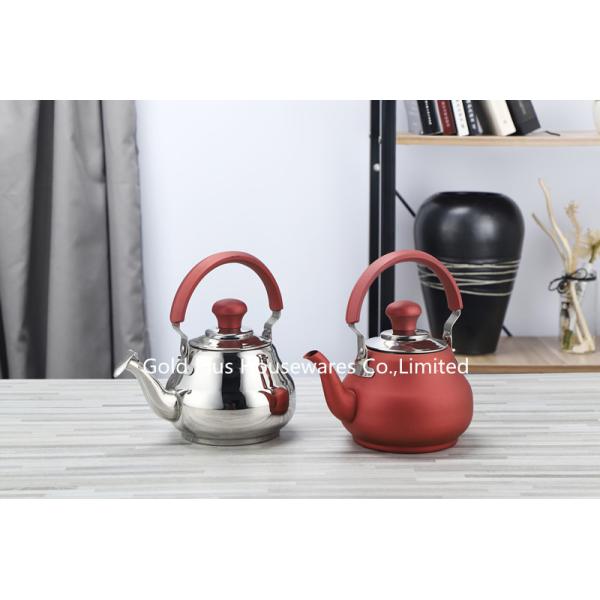 1.5L Metallic Painting Signal Stainless Steel Whistling Kettle With Bakelite Handle