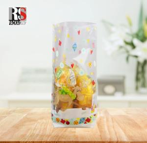 China Custom Baked Goods Square Bottom Bag Surface Printing Customized Logo wholesale