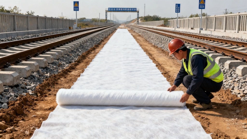 Drainage Fabric Geotextile Filter Fabric Geofabrics Cloth Non Woven Geotextile for Solid Waste Landfill Project