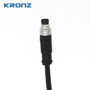 China M8 Circular Connectors IEC 61076-2-104 With 15m PVC Cable Waterproof IP67 Male Connector on sale