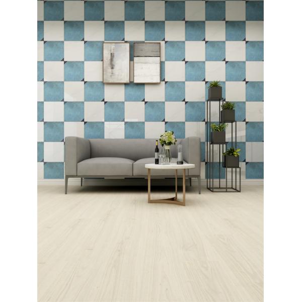 Ice Snow Burlywood Unilin SPC Click Flooring Wood Grain Sound Proof GKBM Greenpy MJ-W6001