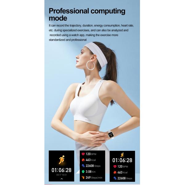 NFC Function HD Retinal Screen Smart Watch HK82 Supports Hundred Sports Modes