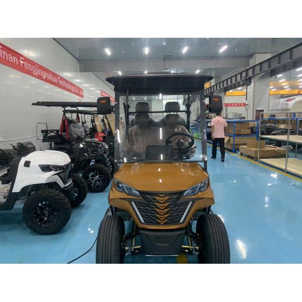 4 Seater Golf Car Cart Golf Buggy 72V Lithium Golf Electric Street Legal Cart Grill Front With Headlights
