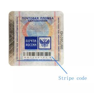 Wine Tax Stamp Anti Counterfeiting Label Self Adhesive Customized With Color