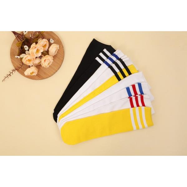 Football Stripes Cotton Kids Knee High Socks for Boys and Girls Long Tube Sports Socks