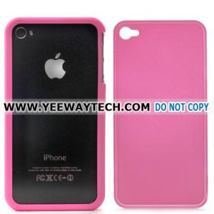Hard Plastic Snap-on Case Cover for iPhone 4 / 4S (Pink)
