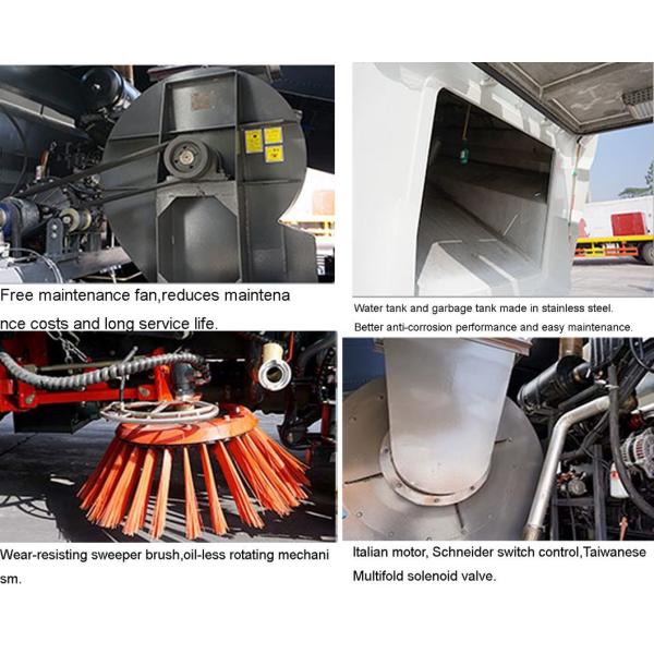 HOWO High Pressure Dusty Tank Vacuum Road Cleaning Sweeper Truck