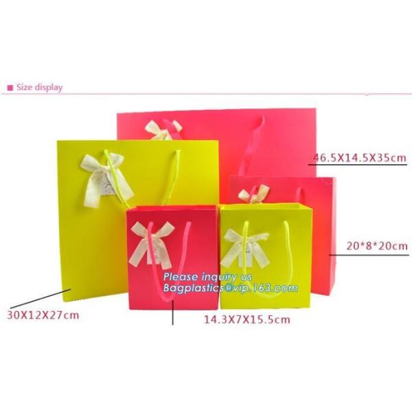 Customized made cheap paper twisted handles white kraft paper bags,wine paper bag with handle wholesale bagplastics pack