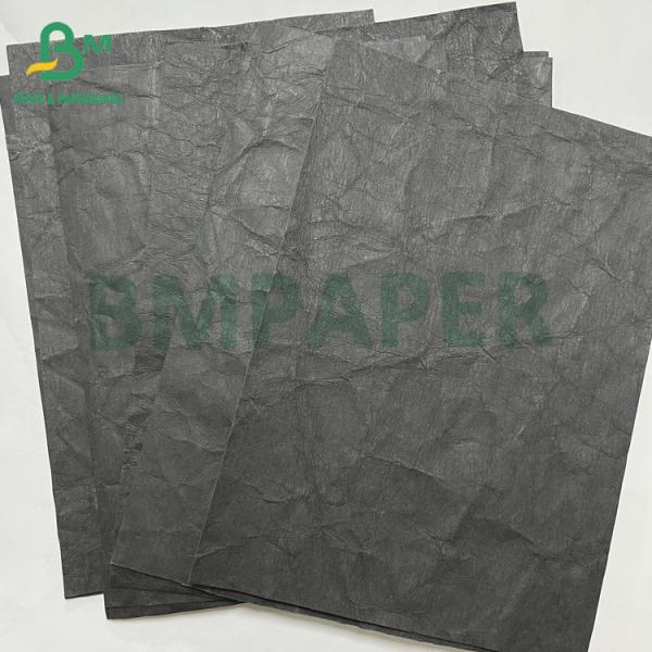 0.55mm Black Biodegradable Durable Washable Jeans Label paper