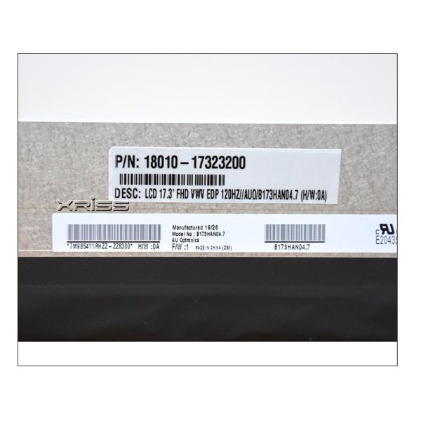 120Hz Laptop LCD Screen B173HAN04.7 40Pins For MSI MS-17F2 ASUS FX706LI FX706IU