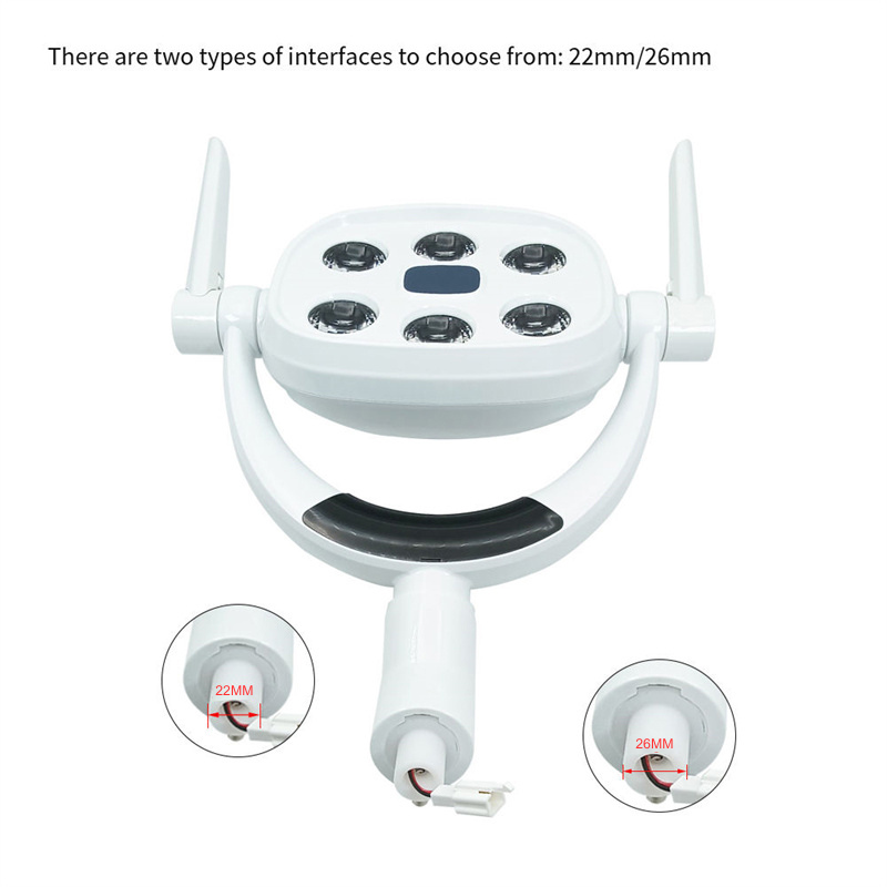 6 LED Dental Induction Light for Dental Unit 9W Adjustable Oral Surgery LED Lamp Sensor Type Shadowless Operation Light