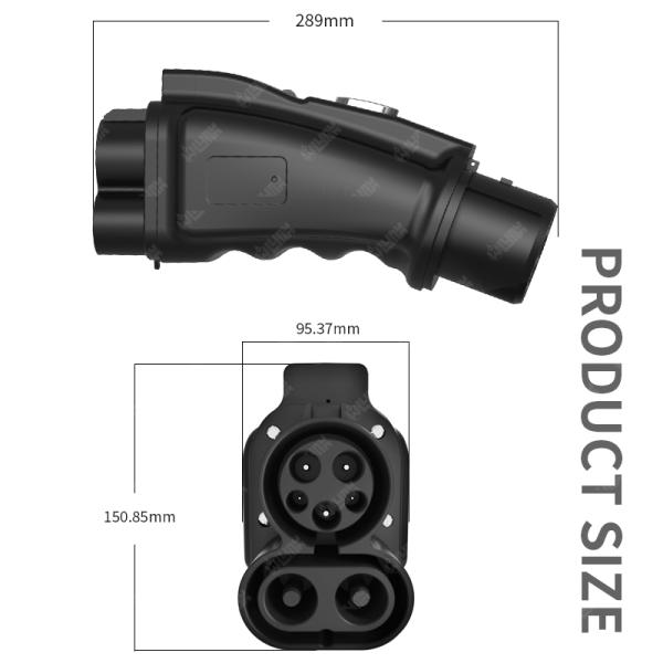 Olink Factory Direct Ccs1 to Chademo Automotive Car Ev Charger Station Ev Charger 250A DC Ccs to Chademo Adapter