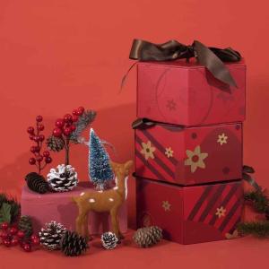 China Customized Premium Chocolate Gift Packaging Rigid Box With Ribbon Closure wholesale