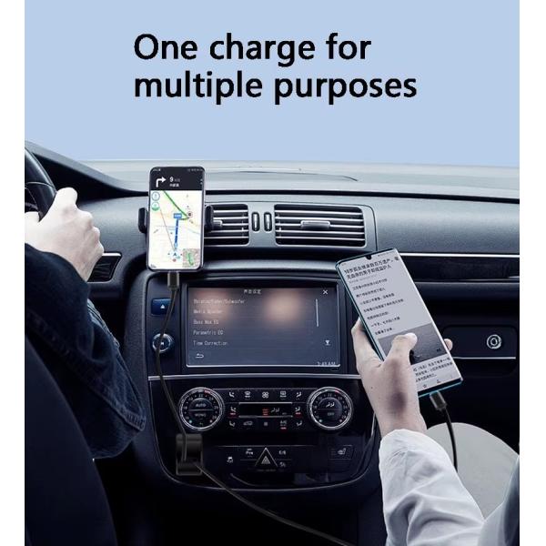 4in1 Fast Charging Car Charger Adapter 69w Max Type C Usb For Phone