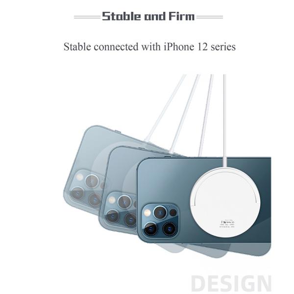 Type C 15W Magnetic Wireless Charger Stand For Iphone 12 Pro Mini