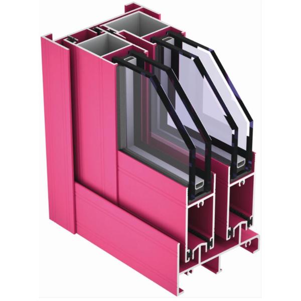 6063 T5 Aluminum Sliding Patio Doors For Balcony Non Thermal Break