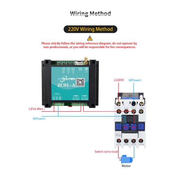 Wireless 4G LTE Remote IO Module Relay Control Switch Transmitter and Receiver Board