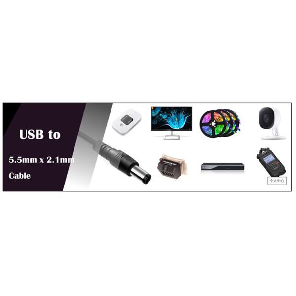 Multi Function 5V USB to 12V 9V DC 5.5x2.1mm Boost Set Up Power Converter USB Cable for Wifi Router Speaker Lamp